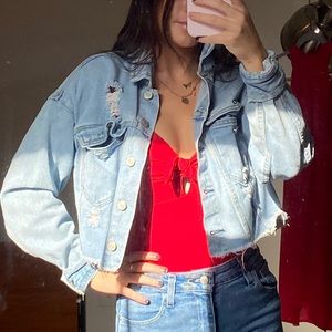 Cropped Pac Sun jean jacket